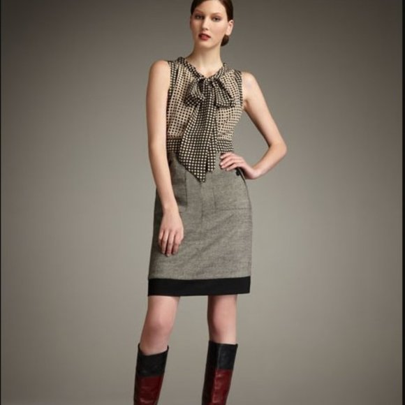 Tory Burch NWOT Roderick Combo Dress Size 10 - Picture 1 of 8